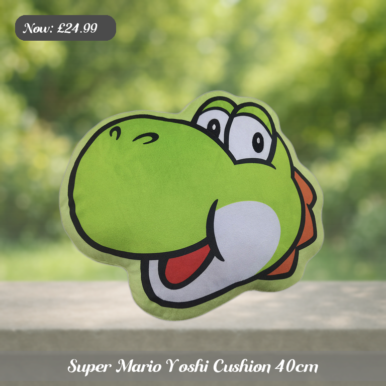 Super Mario Yoshi Cushion 40cm Ad 5