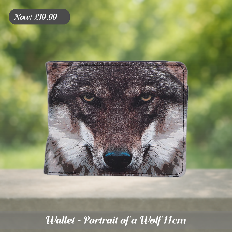 Wallet - Portrait of a Wolf 11cm Ad 5