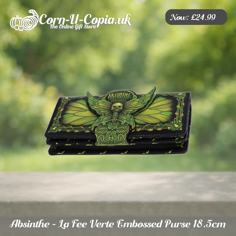 Absinthe - La Fee Verte Embossed Purse 18.5cm Ad 5