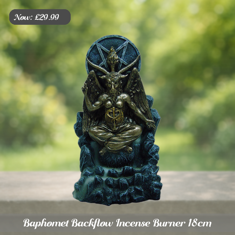 Baphomet Backflow Incense Burner 18cm Ad 5