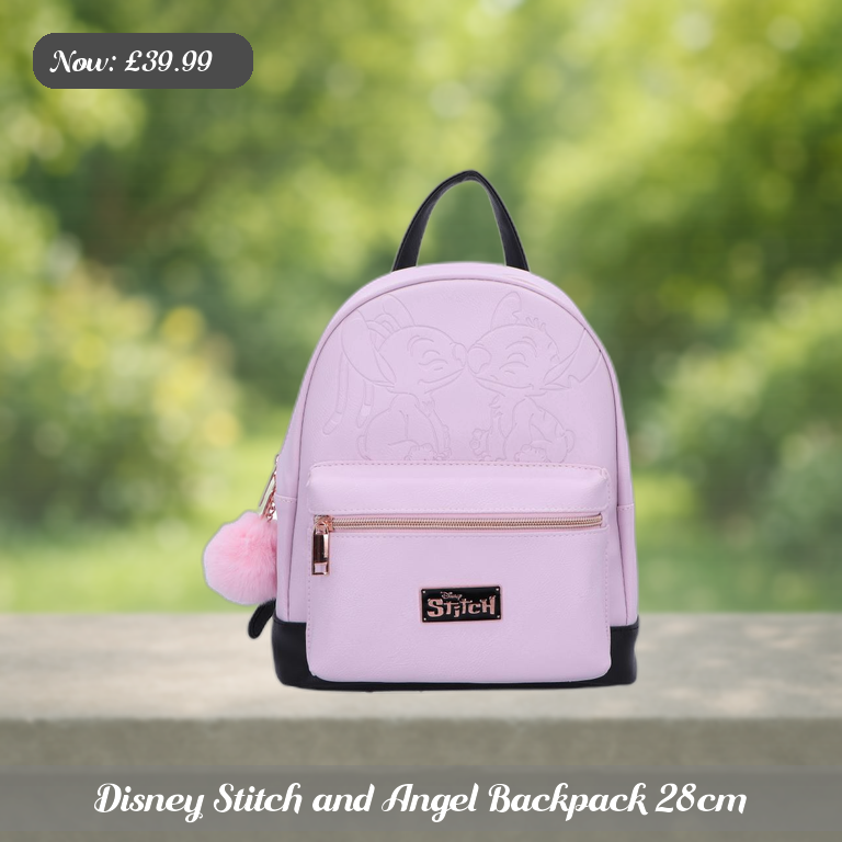 Disney Stitch and Angel Backpack 28cm Ad 5