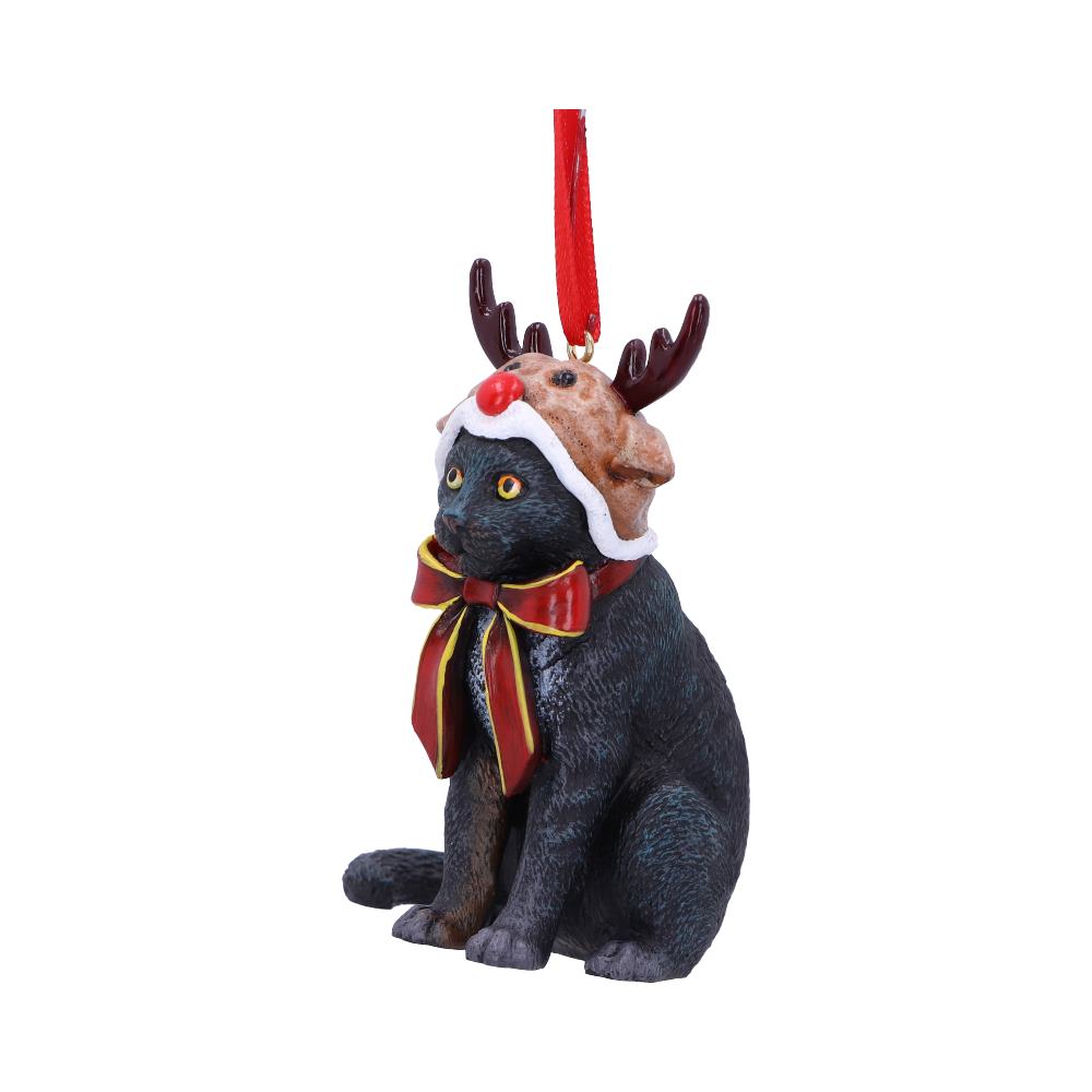 Reindeer Cat Hanging Ornament 9cm