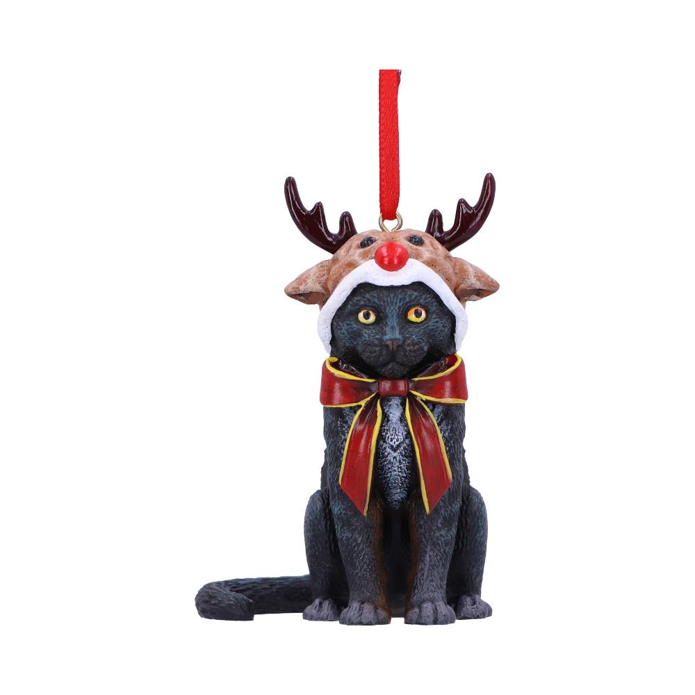 Reindeer Cat Hanging Ornament 9cm