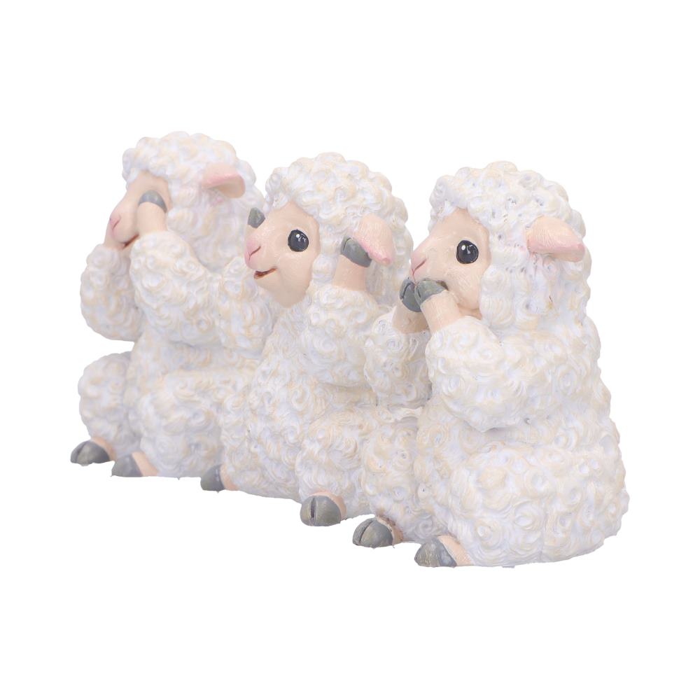 Three Wise Sheep 8.5cm