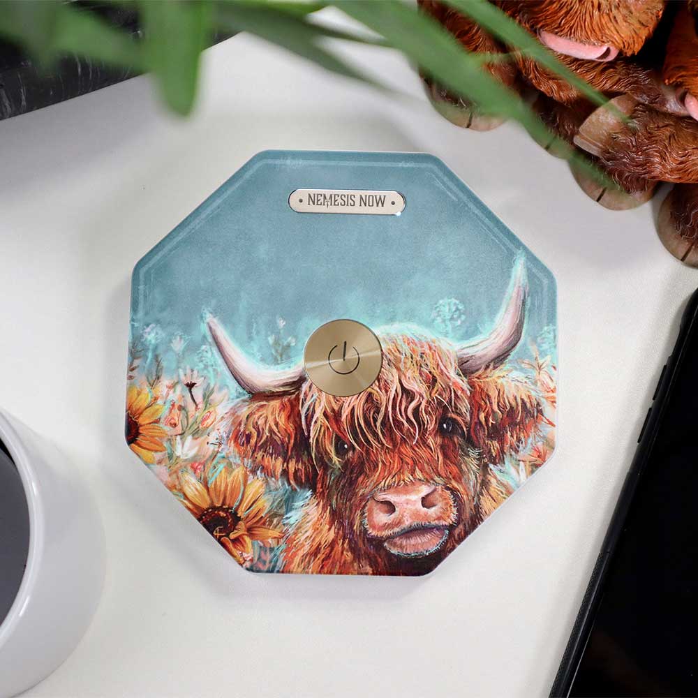 Highland Cow Foldable Lamp 21cm