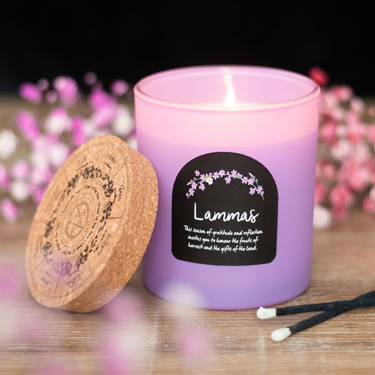 Lammas Cinnamon and Orange Wheel of the Year Candle 9.5cm