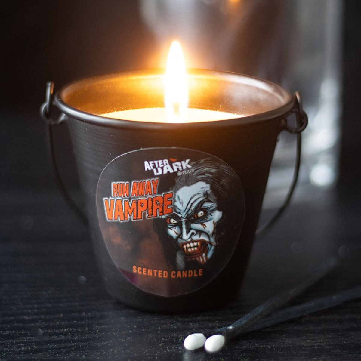 Run Away Vampire Candle Bucket 8.5cm