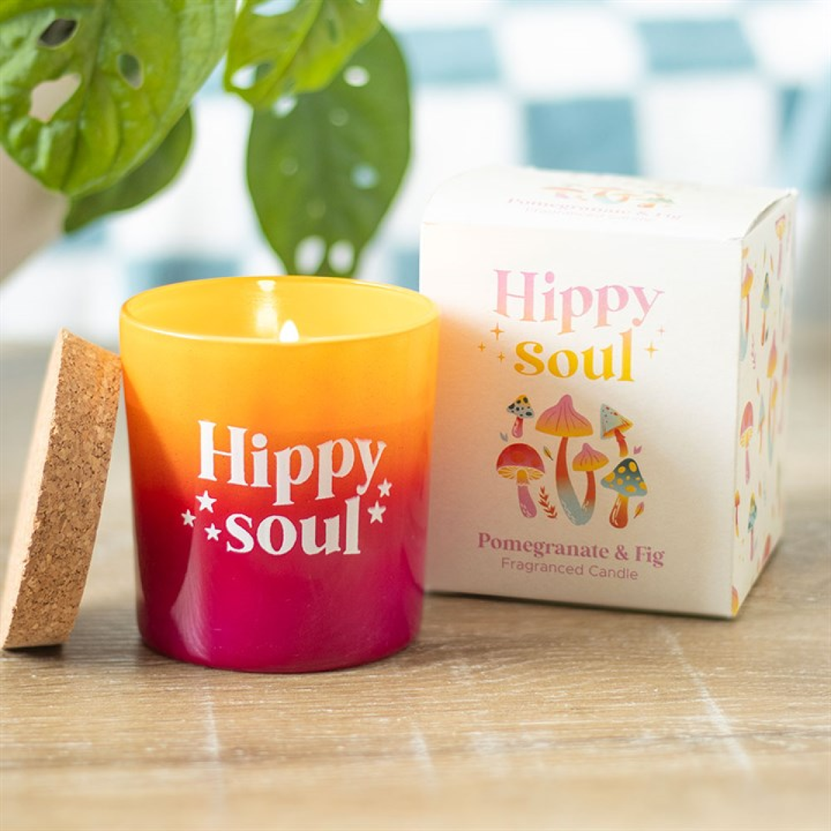 Hippy Soul Pomegranate & Fig Candle 7.5cm