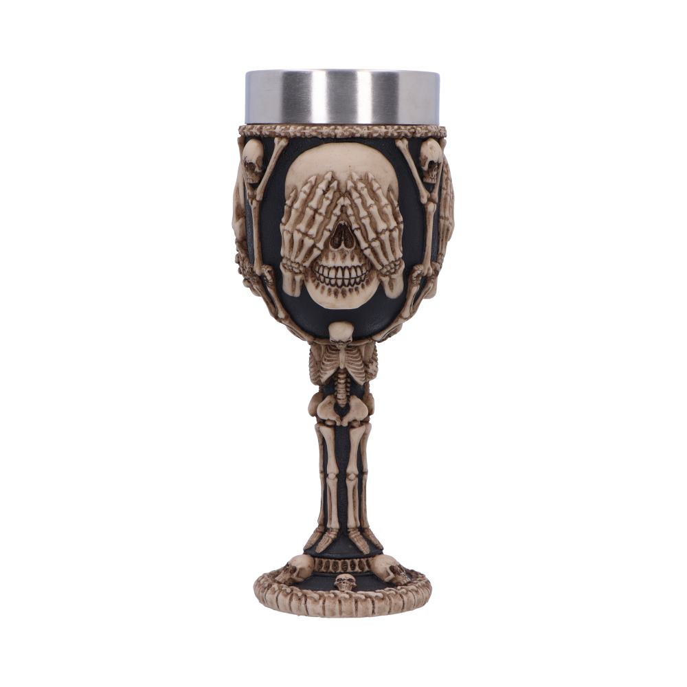 Three Wise Skeletons Goblet 20cm