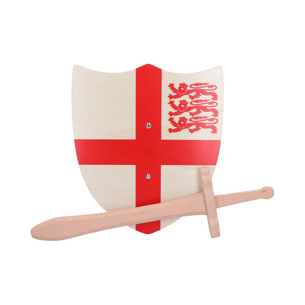 St. George Shield 35cm & Wooden Sword 34cm