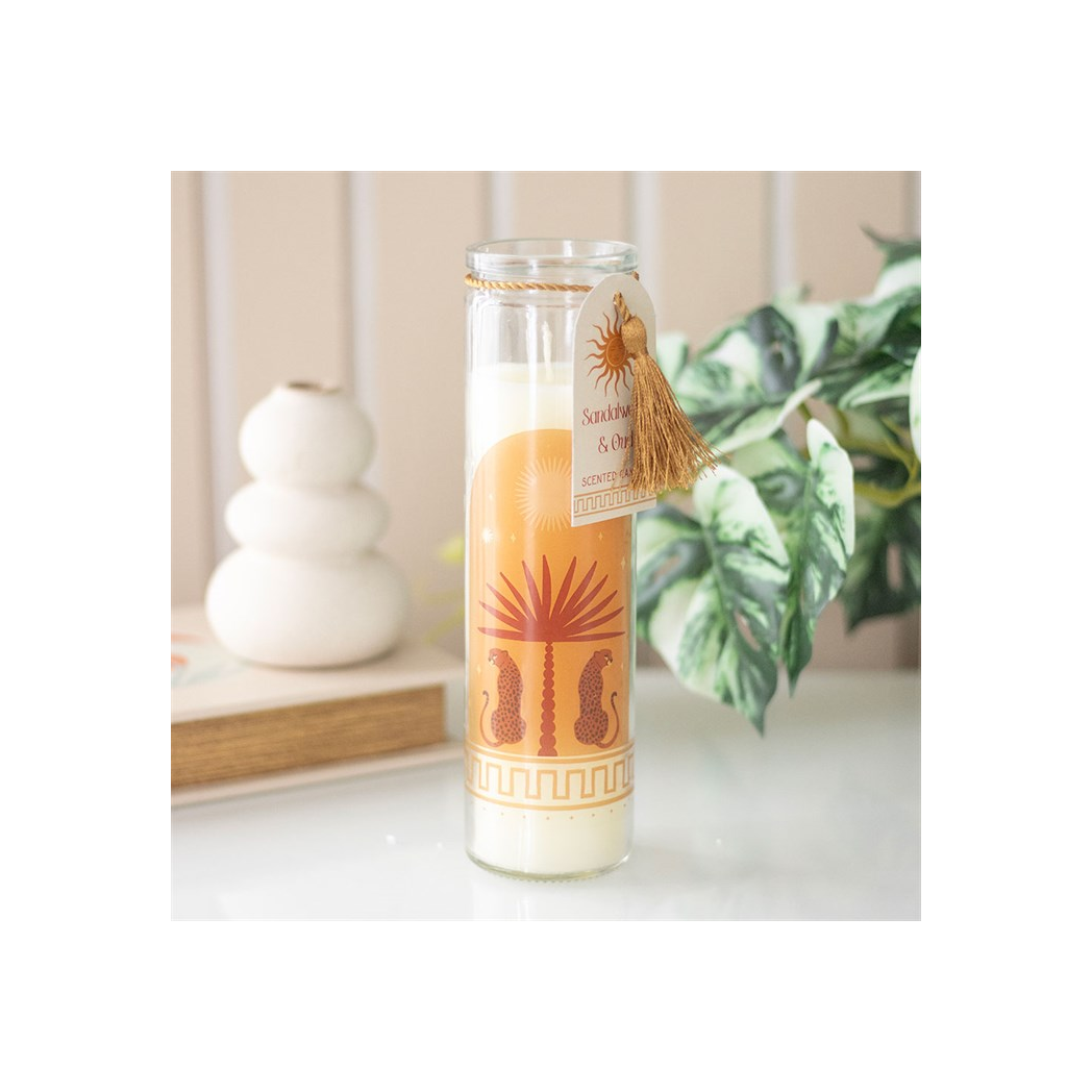 Leopard Palm Sandalwood & Oud Tube Candle