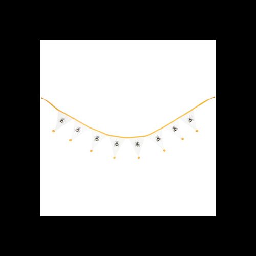 White Single Bee Fabric Bunting