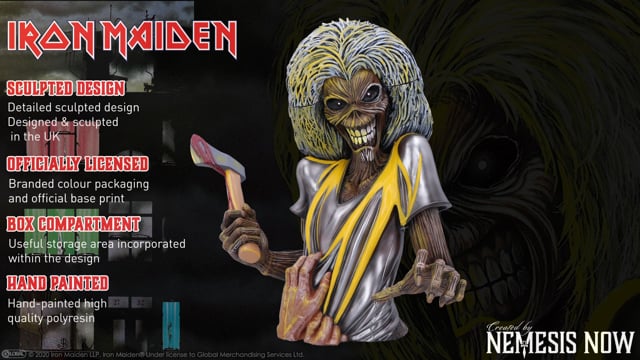 Iron Maiden Killers Bust Box 30cm