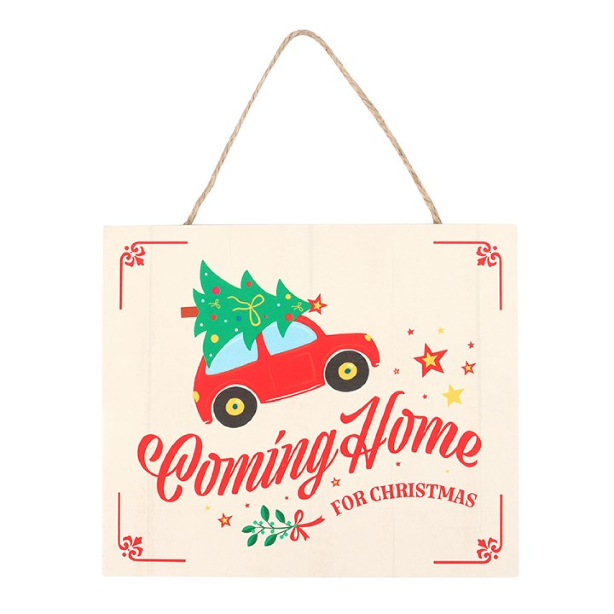 Coming Home for Christmas Hanging Sign 20cm