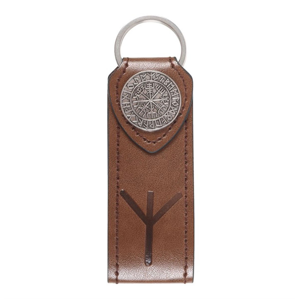 Protection Viking Rune Faux Leather Keyring 11cm