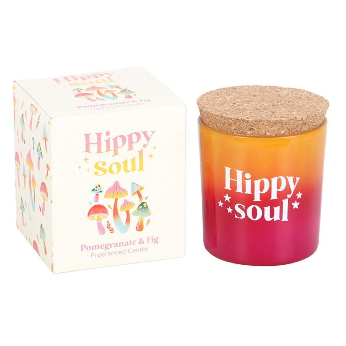 Hippy Soul Pomegranate & Fig Candle 7.5cm