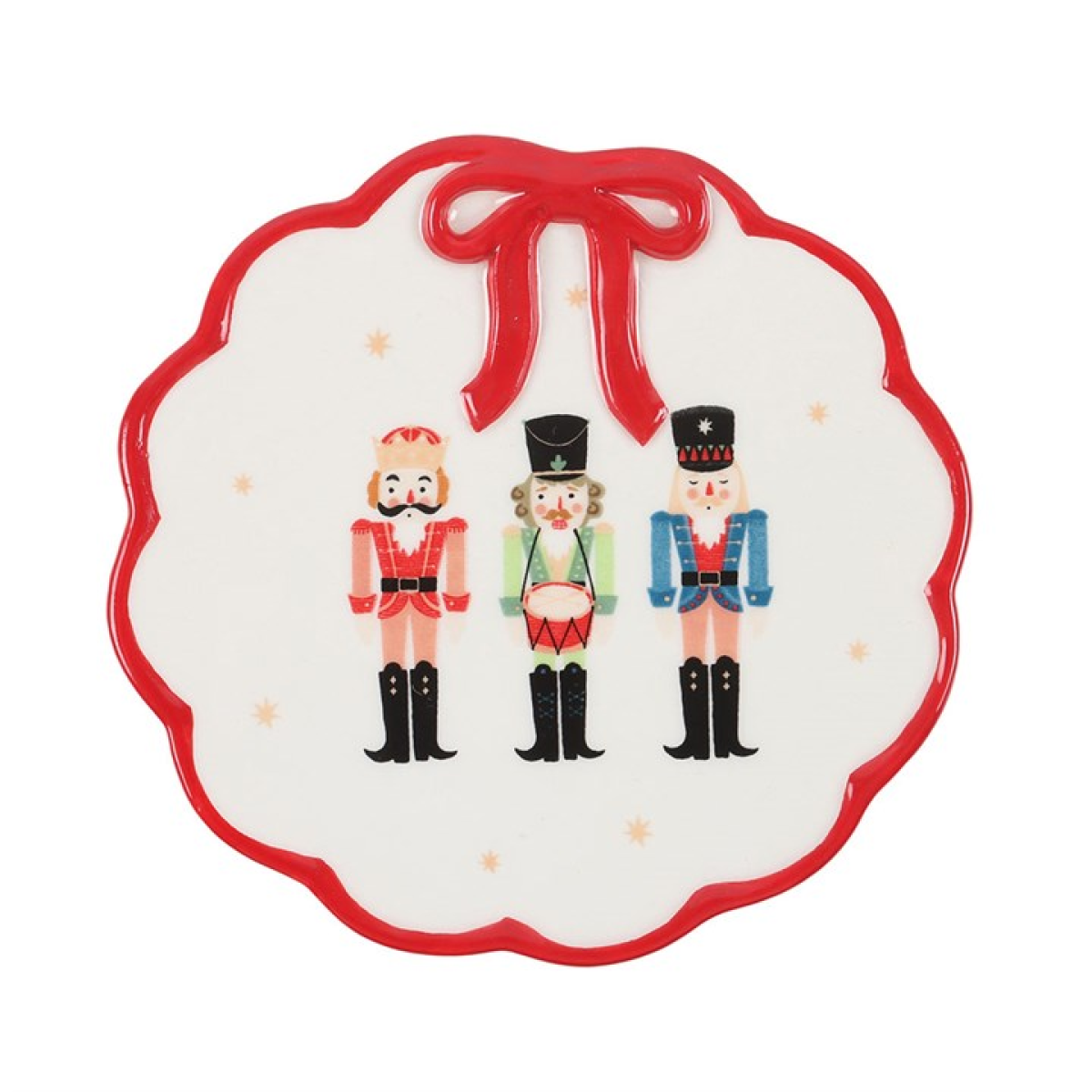 Nutcracker Trinket Dish with Bow 12cm