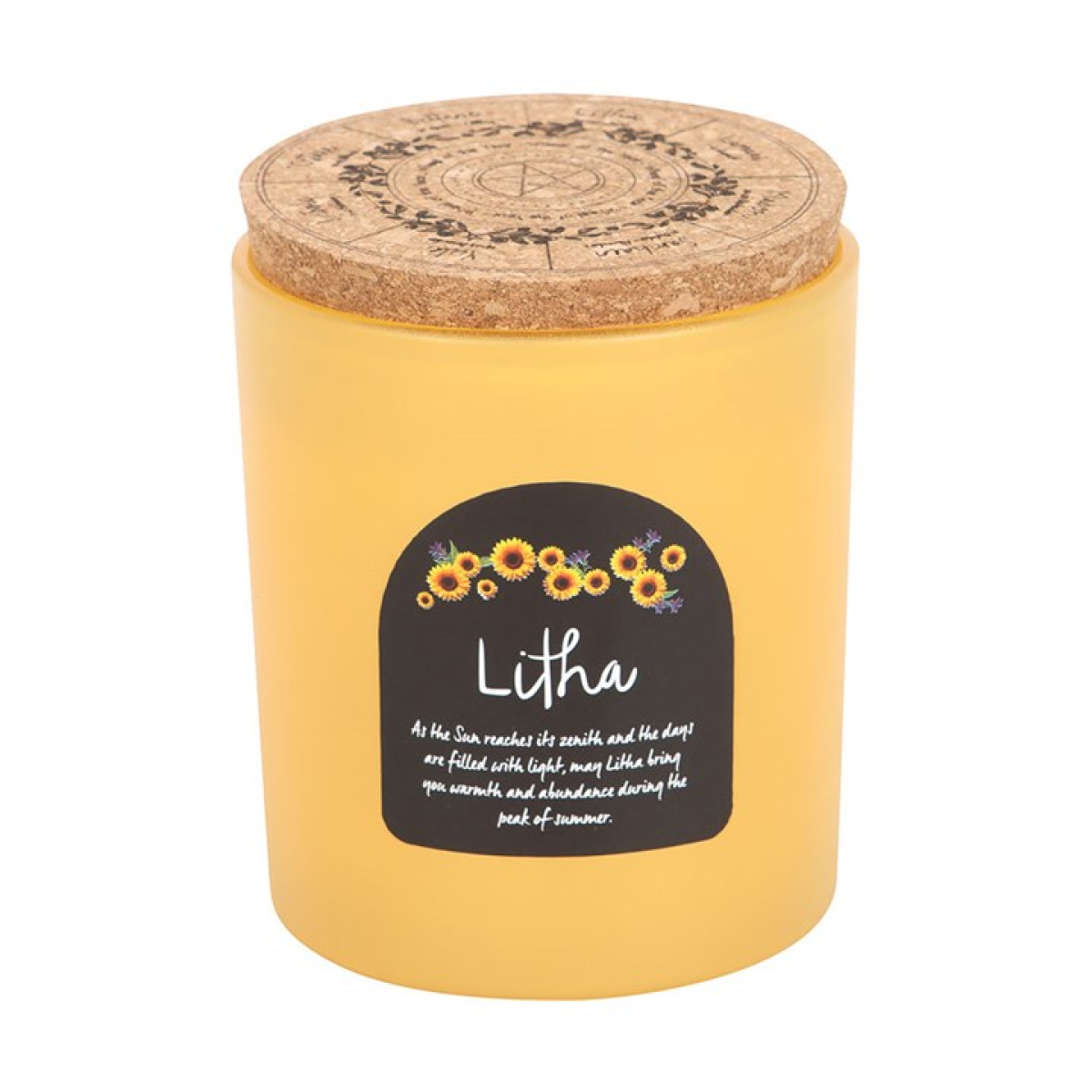 Litha Wildflower Wheel of the Year Candle