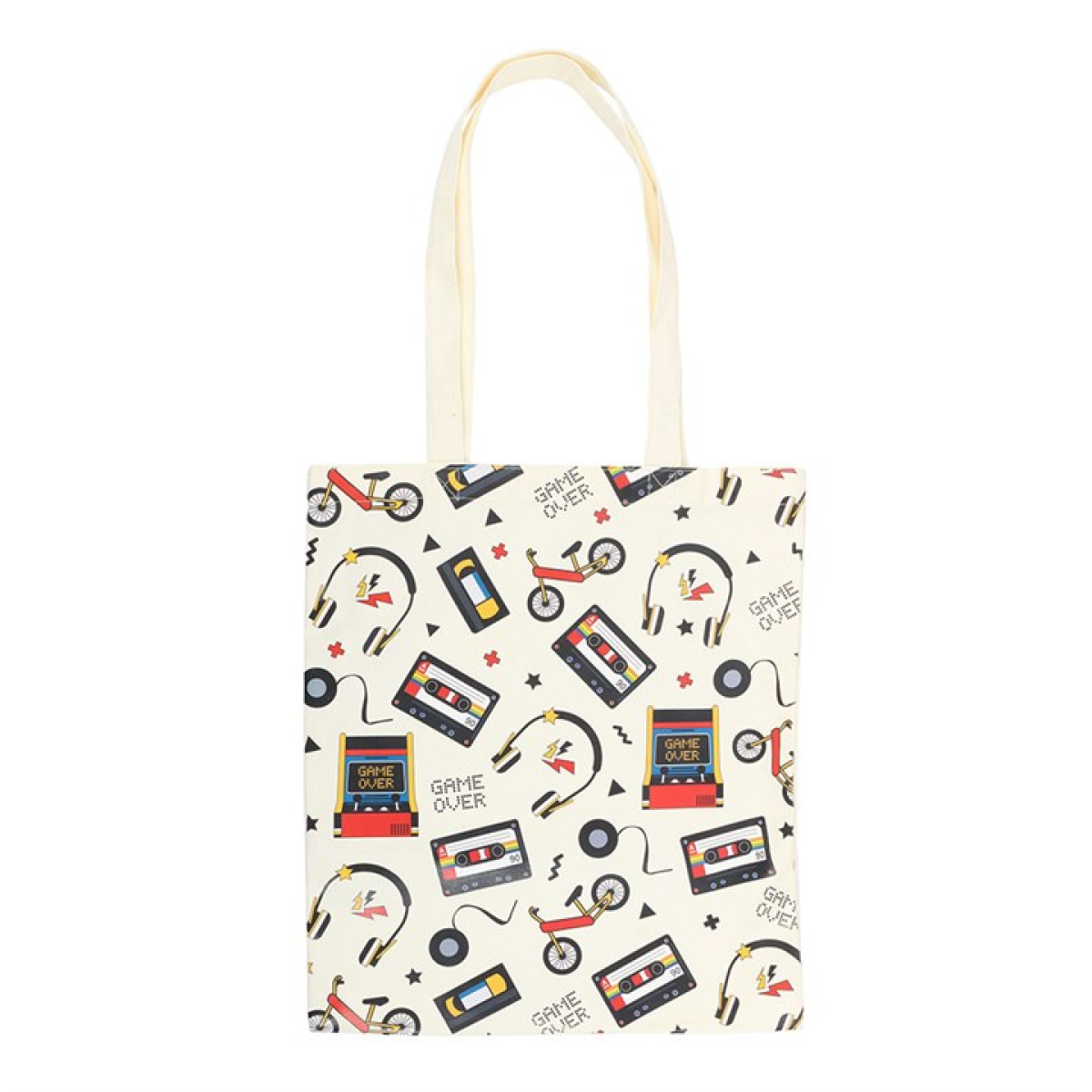 Retro 80s Print Polycotton Tote Bag 67cm