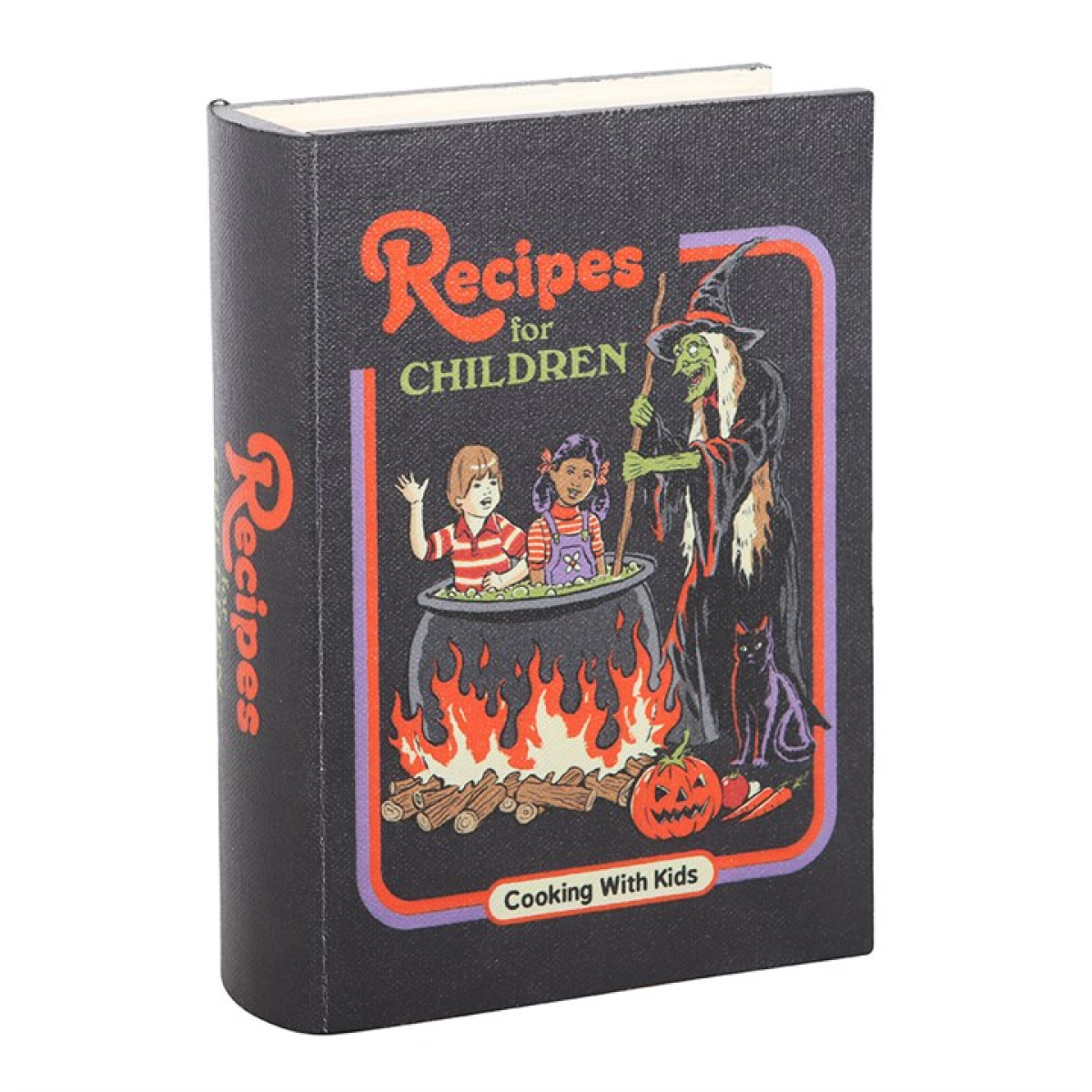 Recipes for Children Book Shaped Storage Box by Steven Rhodes 21cm
