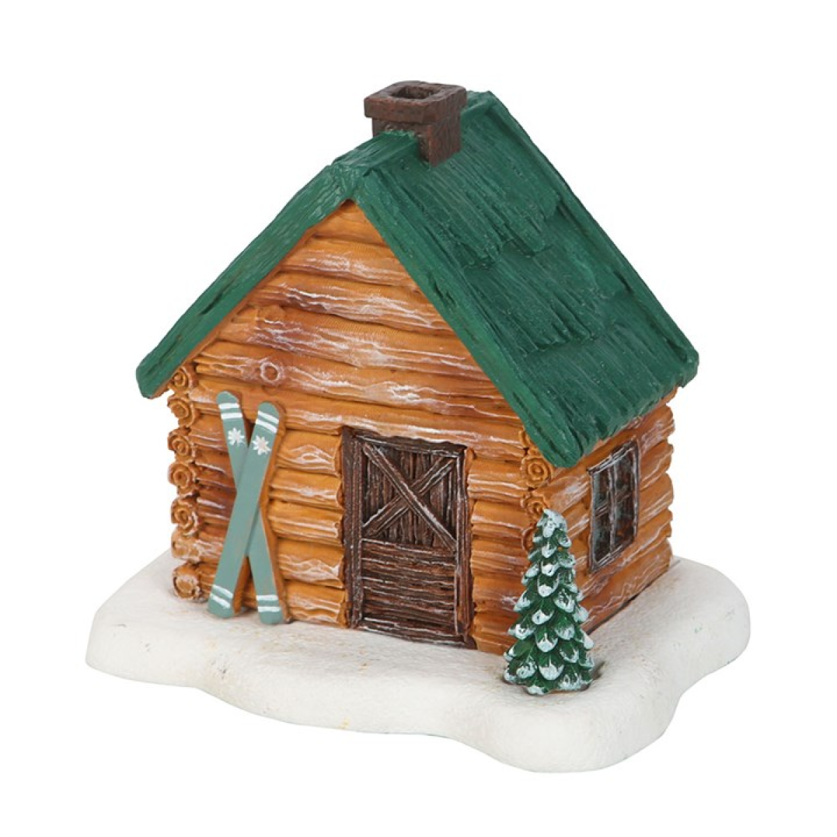Cabin Ski Chalet Incense Cone Holder 9.5cm