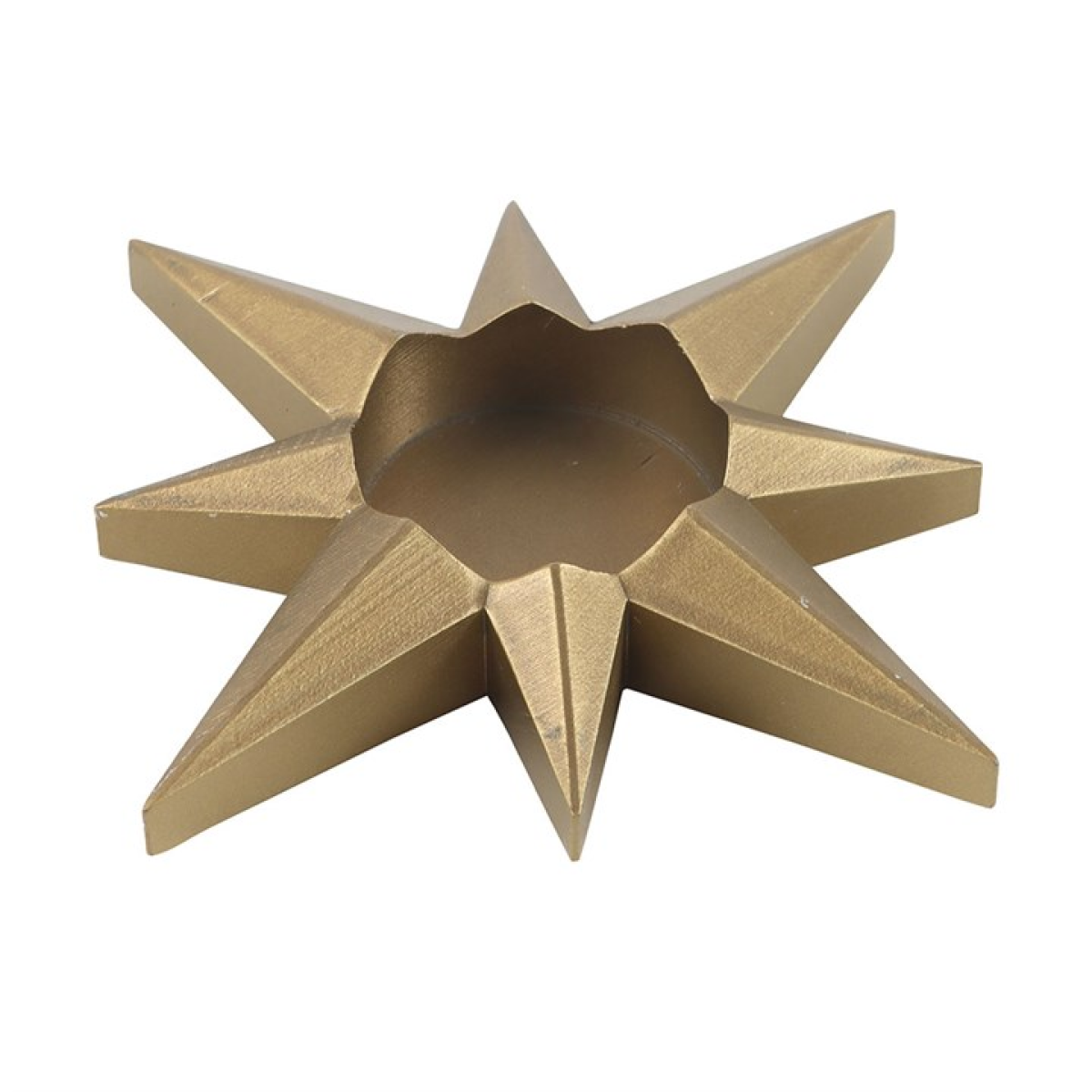 Gold Star Tealight Candle Holder 12.5cm