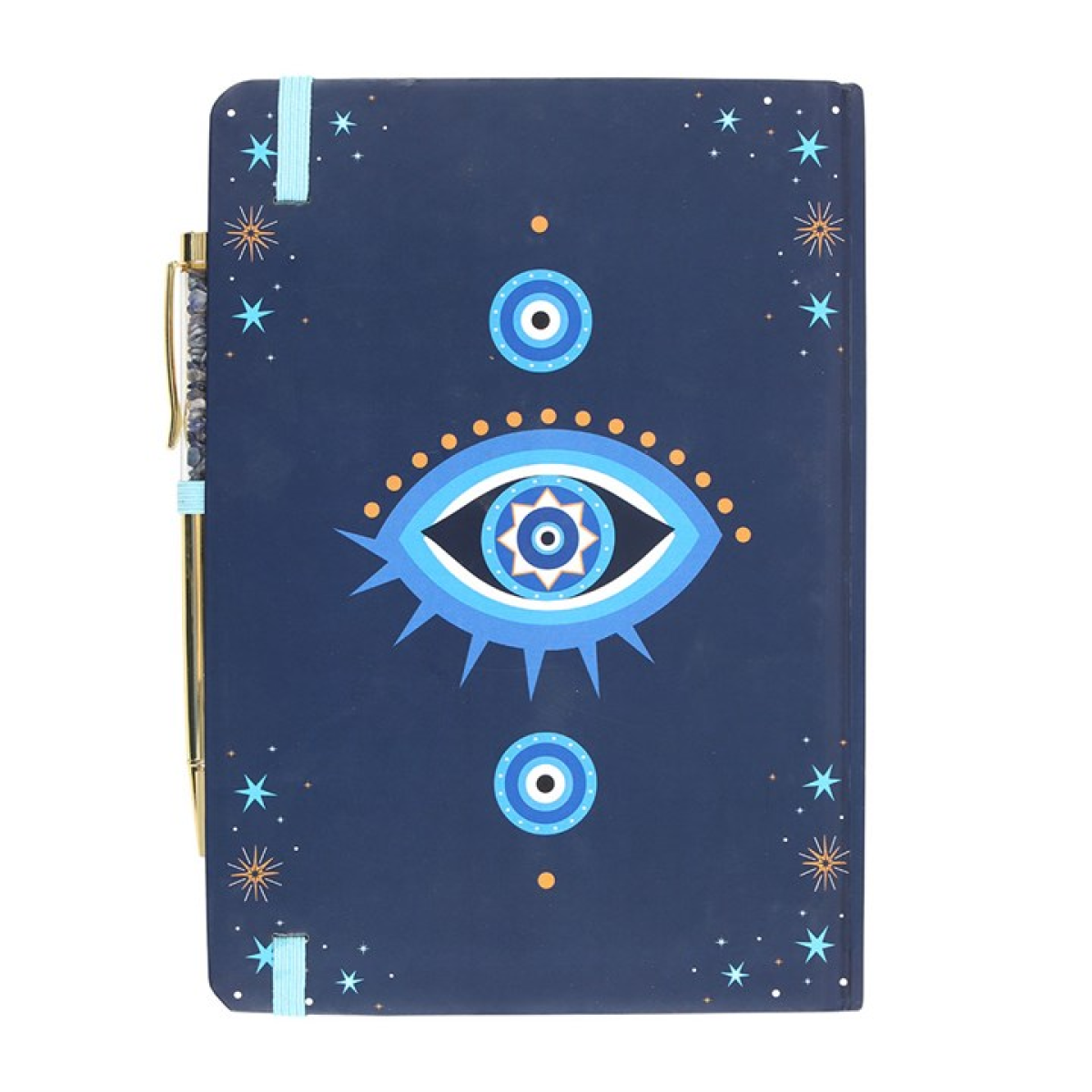 All Seeing Eye A5 Notebook with Crystal Chip Pen 21cm