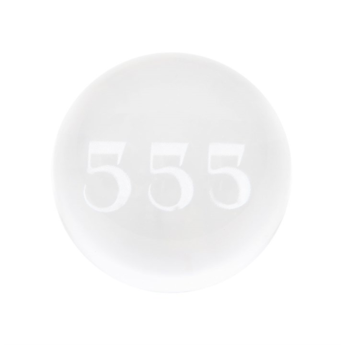 555 Angel Number Crystal Ball 4cm