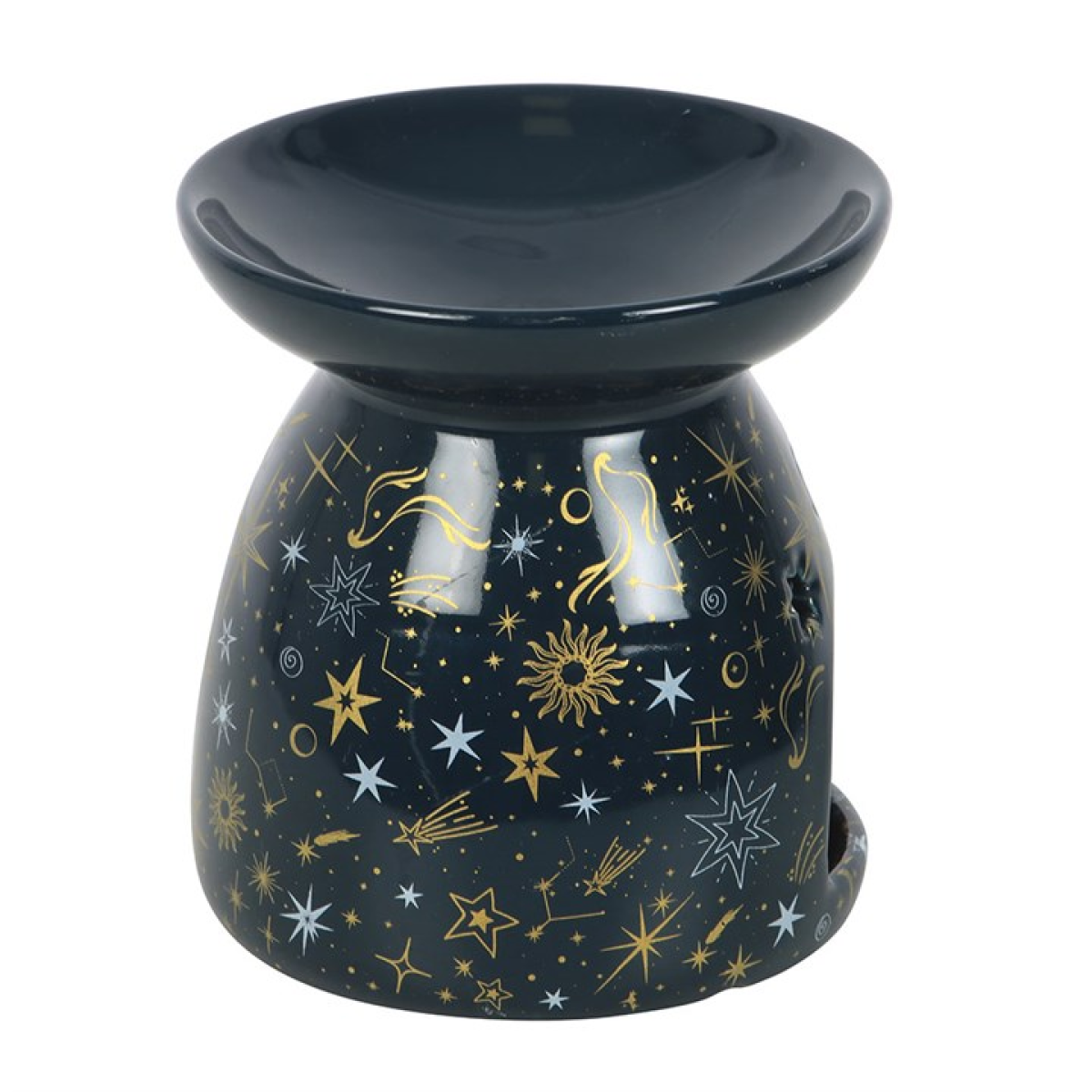Blue Starry Night Oil Burner and Wax Warmer 10.5cm