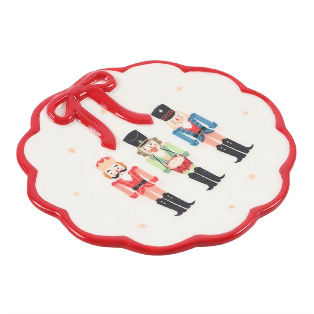 Nutcracker Trinket Dish with Bow 12cm