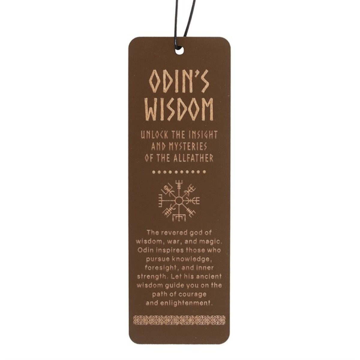 Odin's Wisdom Wooden Bookmark 15cm