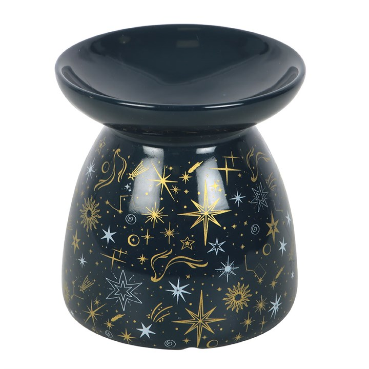 Blue Starry Night Oil Burner and Wax Warmer 10.5cm