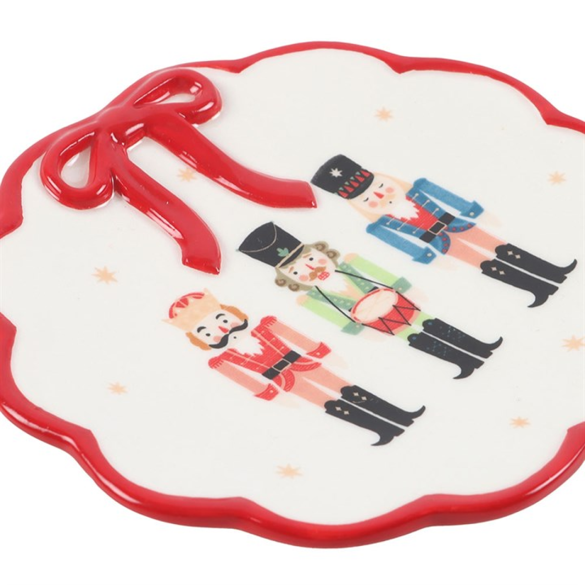 Nutcracker Trinket Dish with Bow 12cm