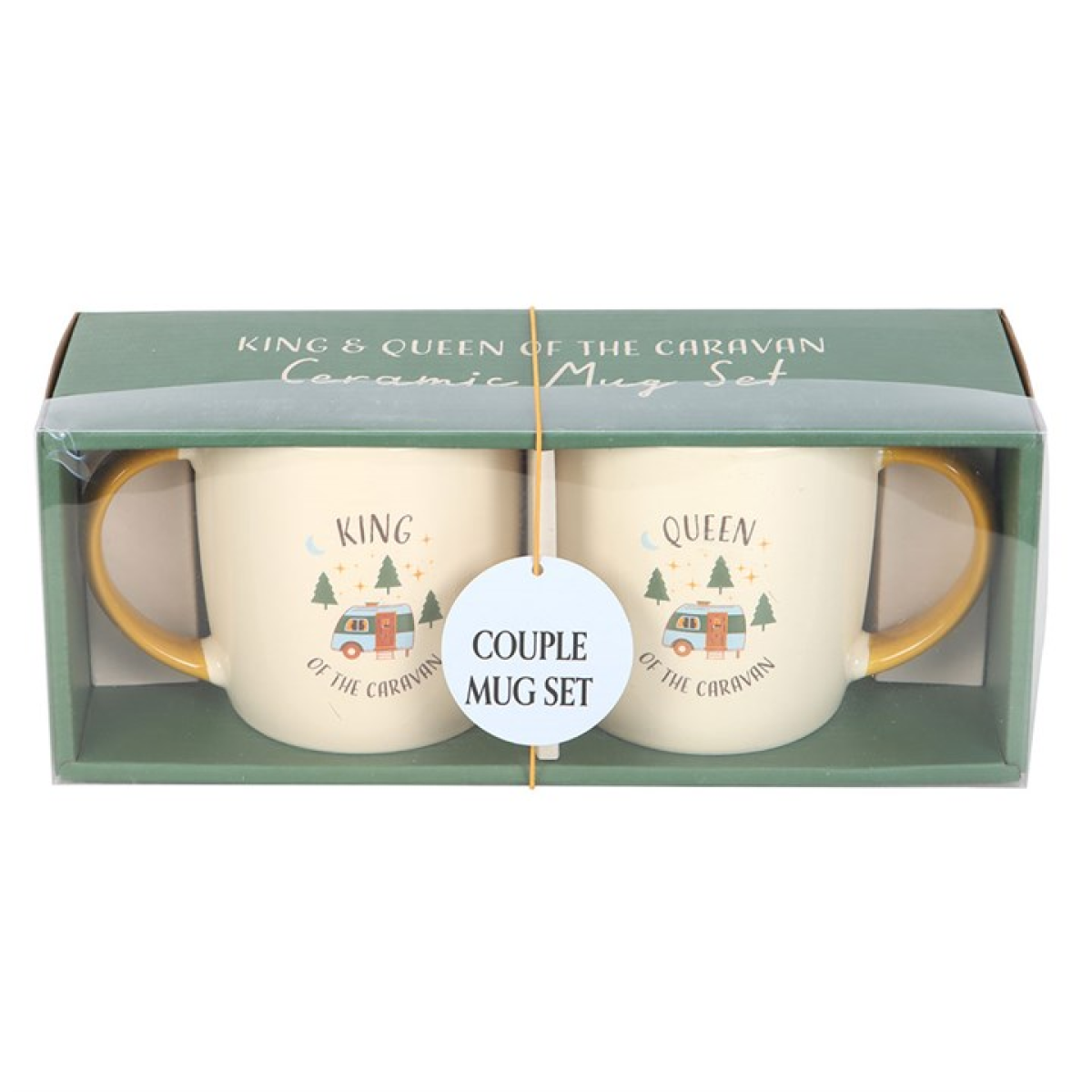 Camping King and Queen Couples Mug Set 12cm