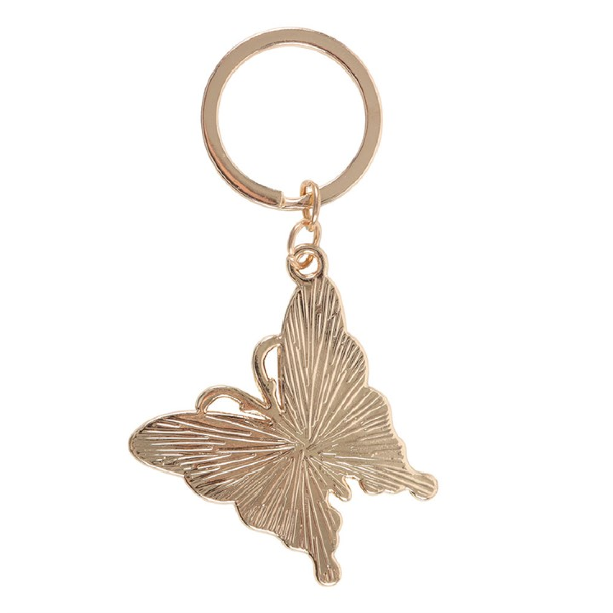 Flaming Butterfly Keyring