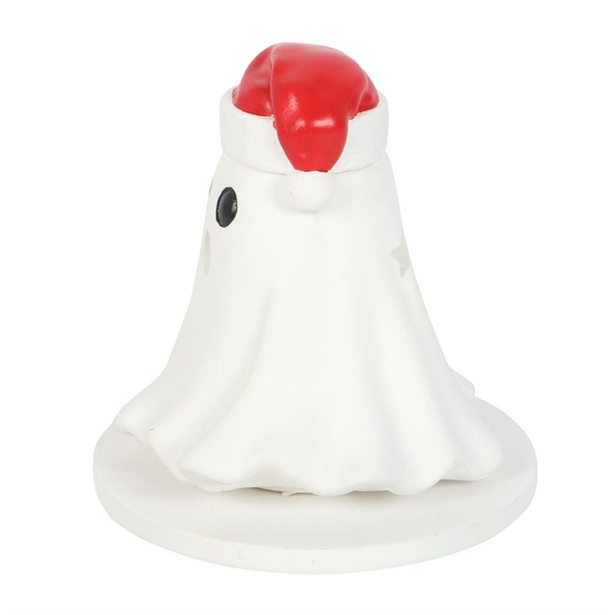 Ghost with Santa Hat Incense Cone Holder 10.5cm