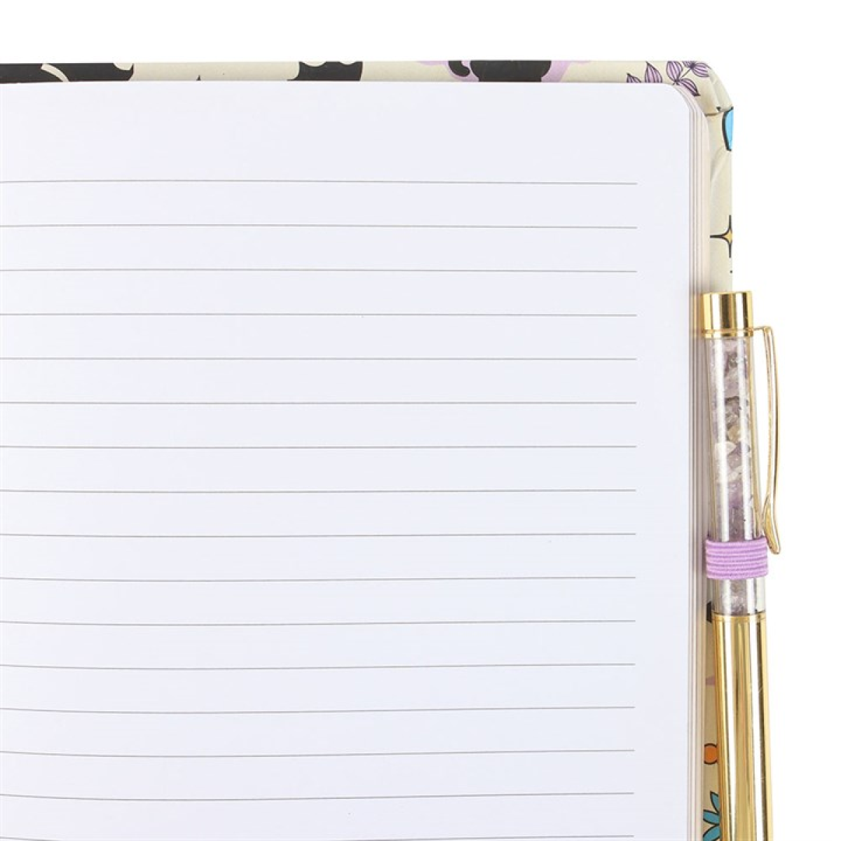 Cute and Creepy Print A5 Notebook with Amethyst Pen 21cm