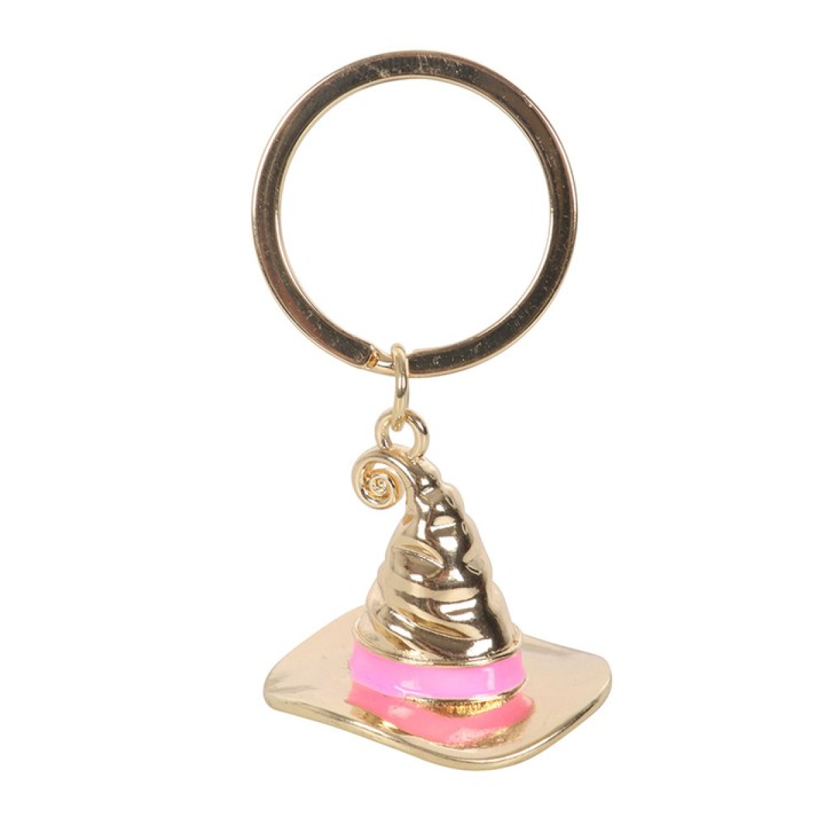 Good Witch Alloy Witch Hat Keyring 6.5cm