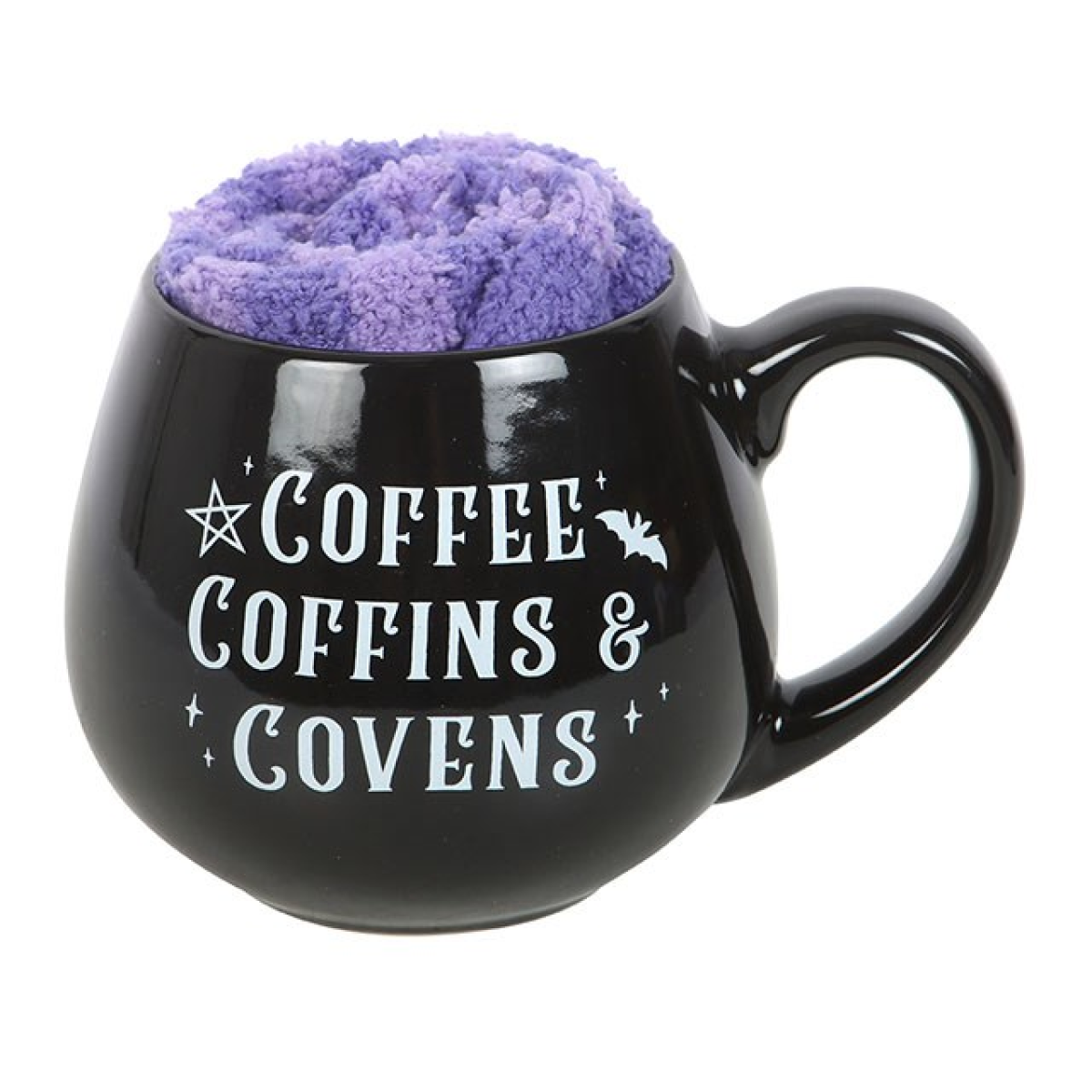 Coffee, Coffins & Covens Mug and Socks Set 14cm