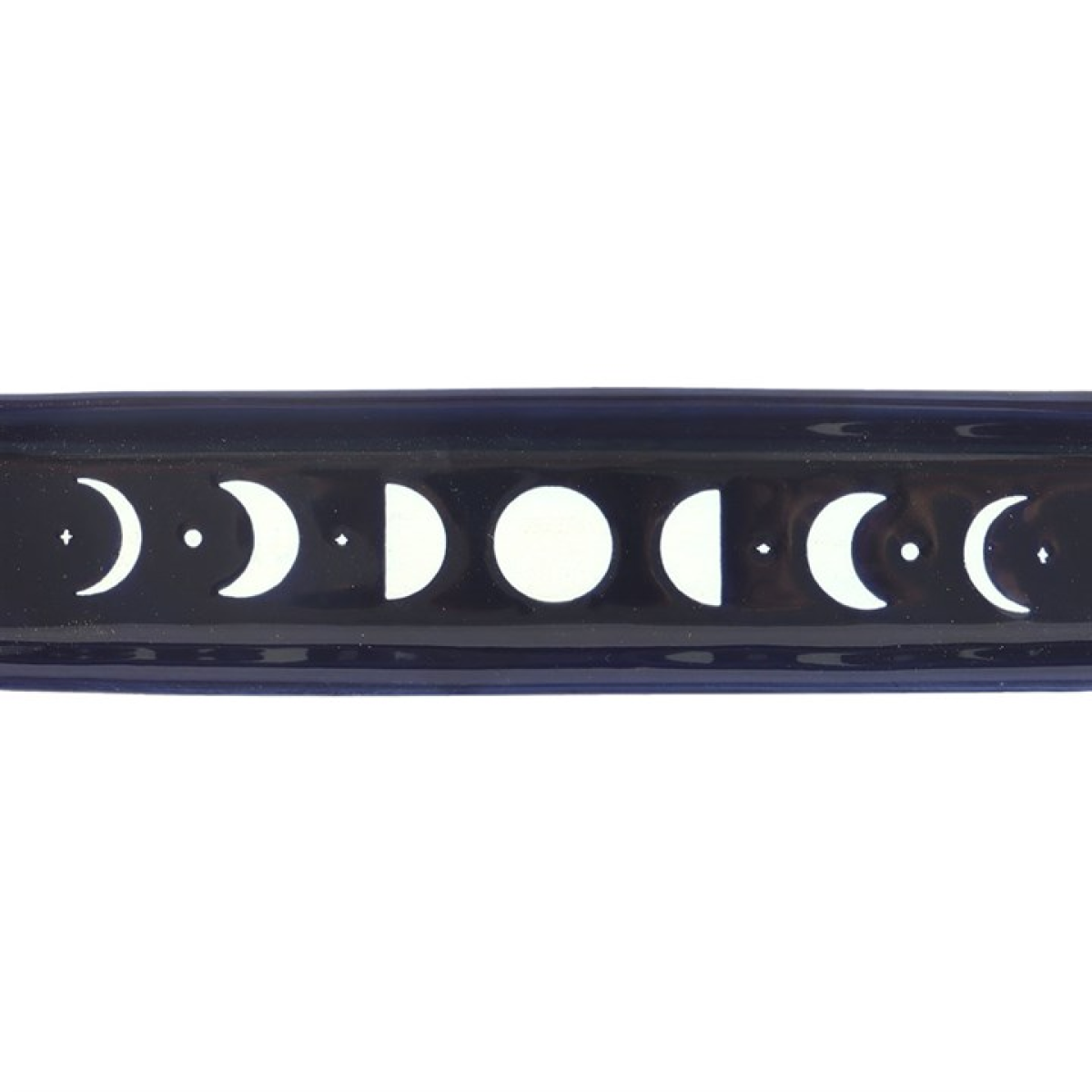 Blue Moon Phase Ceramic Incense Ash Catcher 25cm
