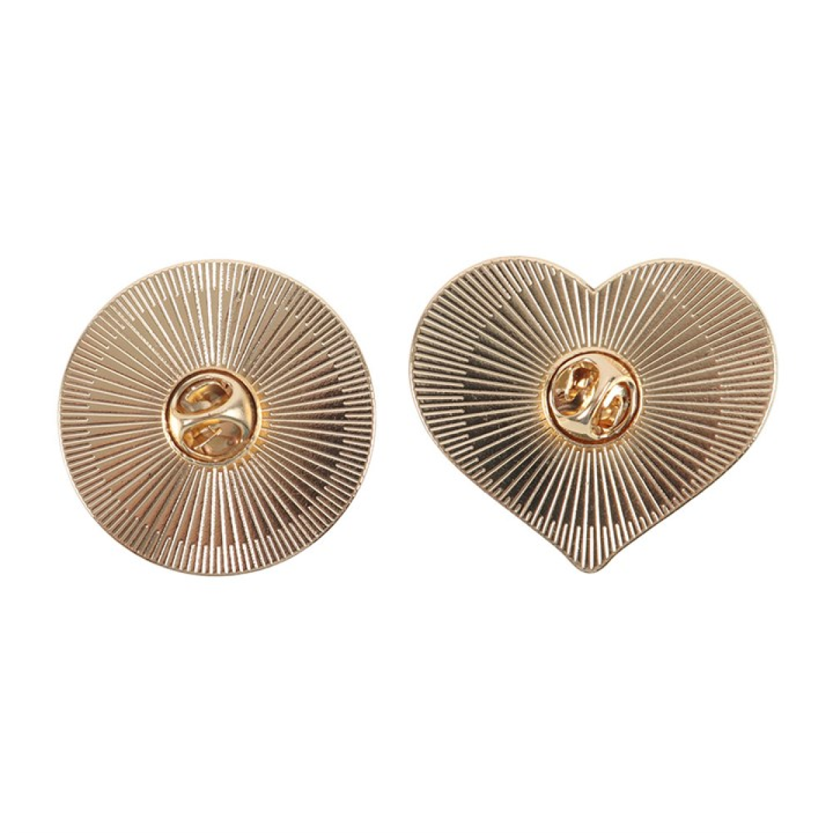 Burning Heart and Sad Flower Pin Badge Set