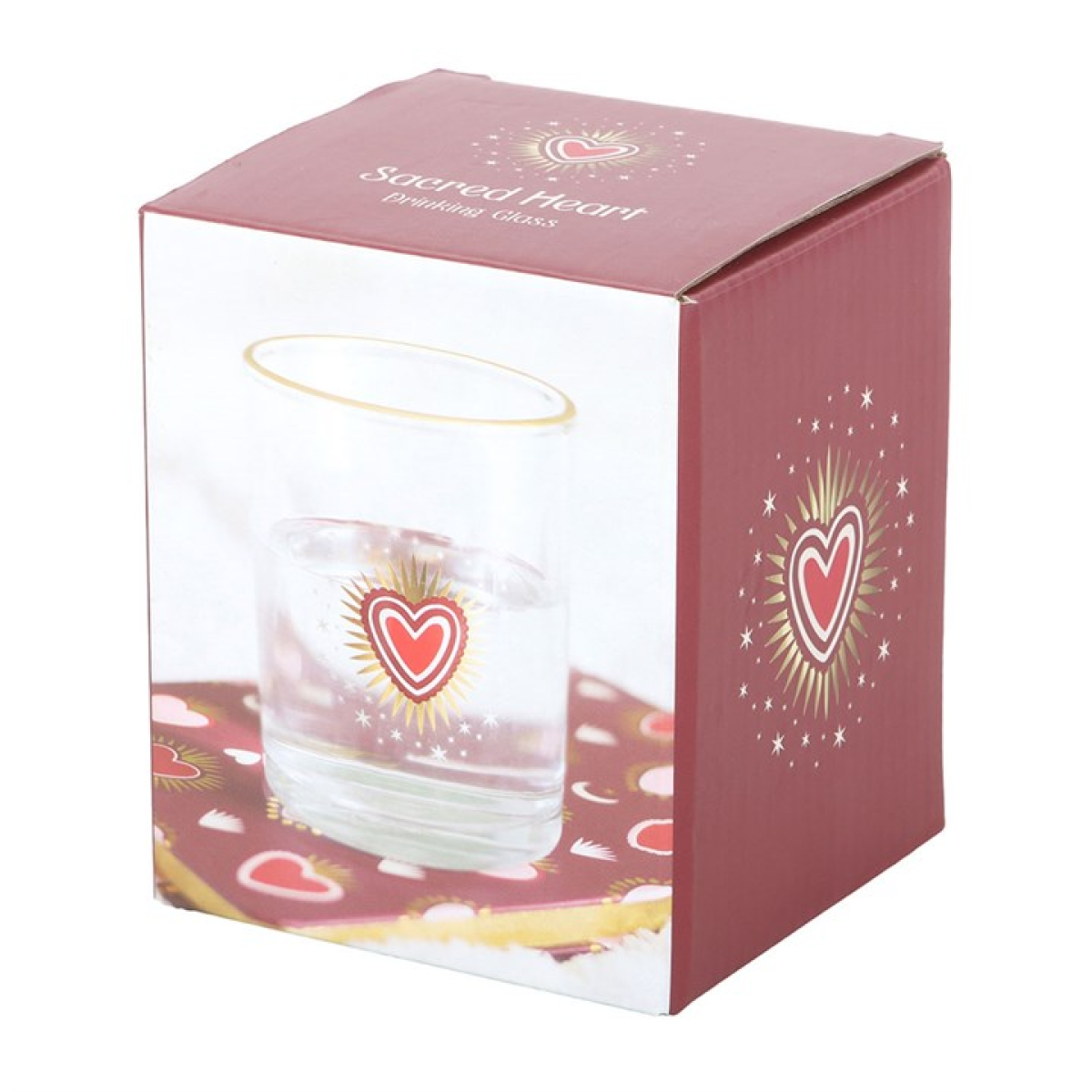 Sacred Heart Drinking Glass 10cm