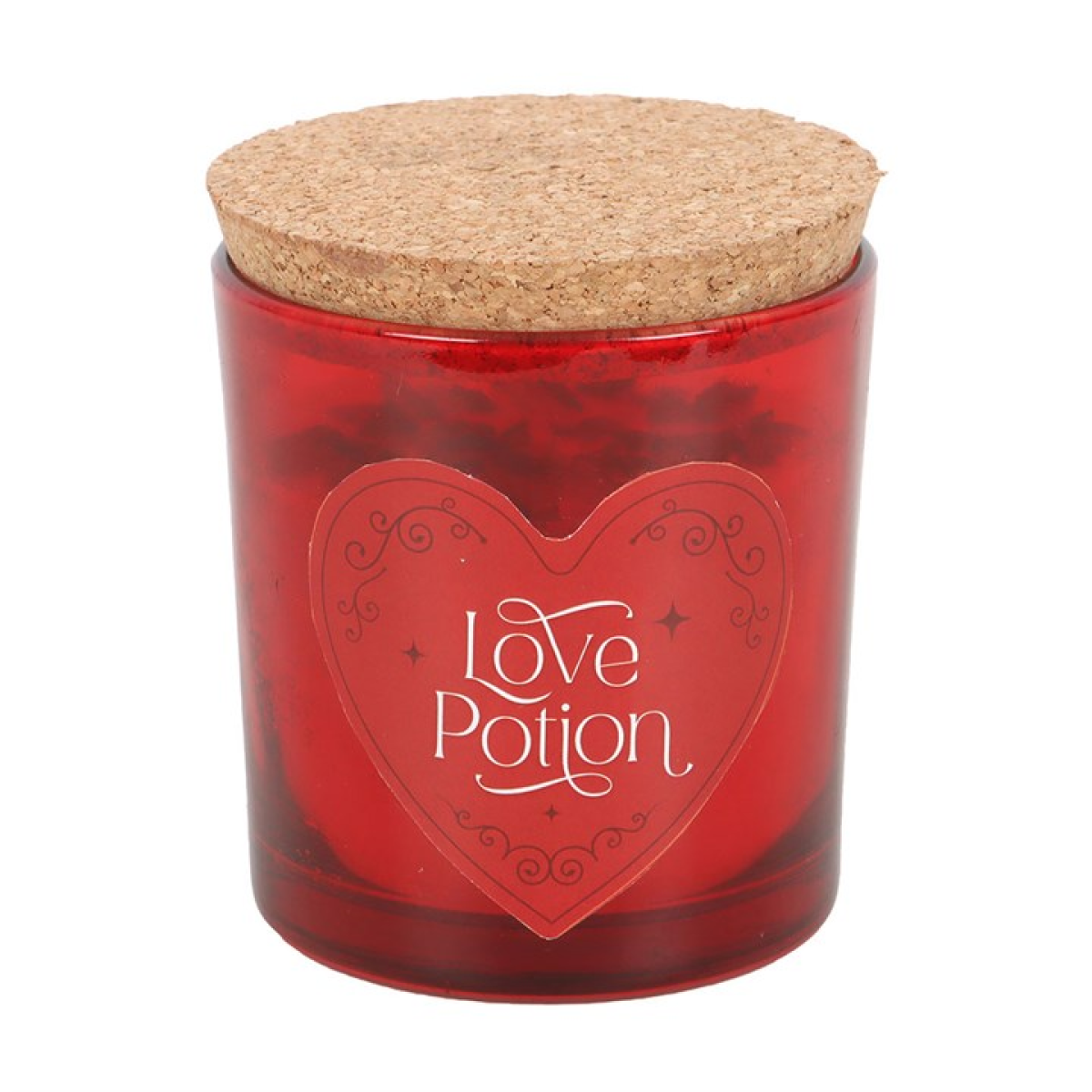 Love Potion Raspberry Crystal Chip Candle 9cm