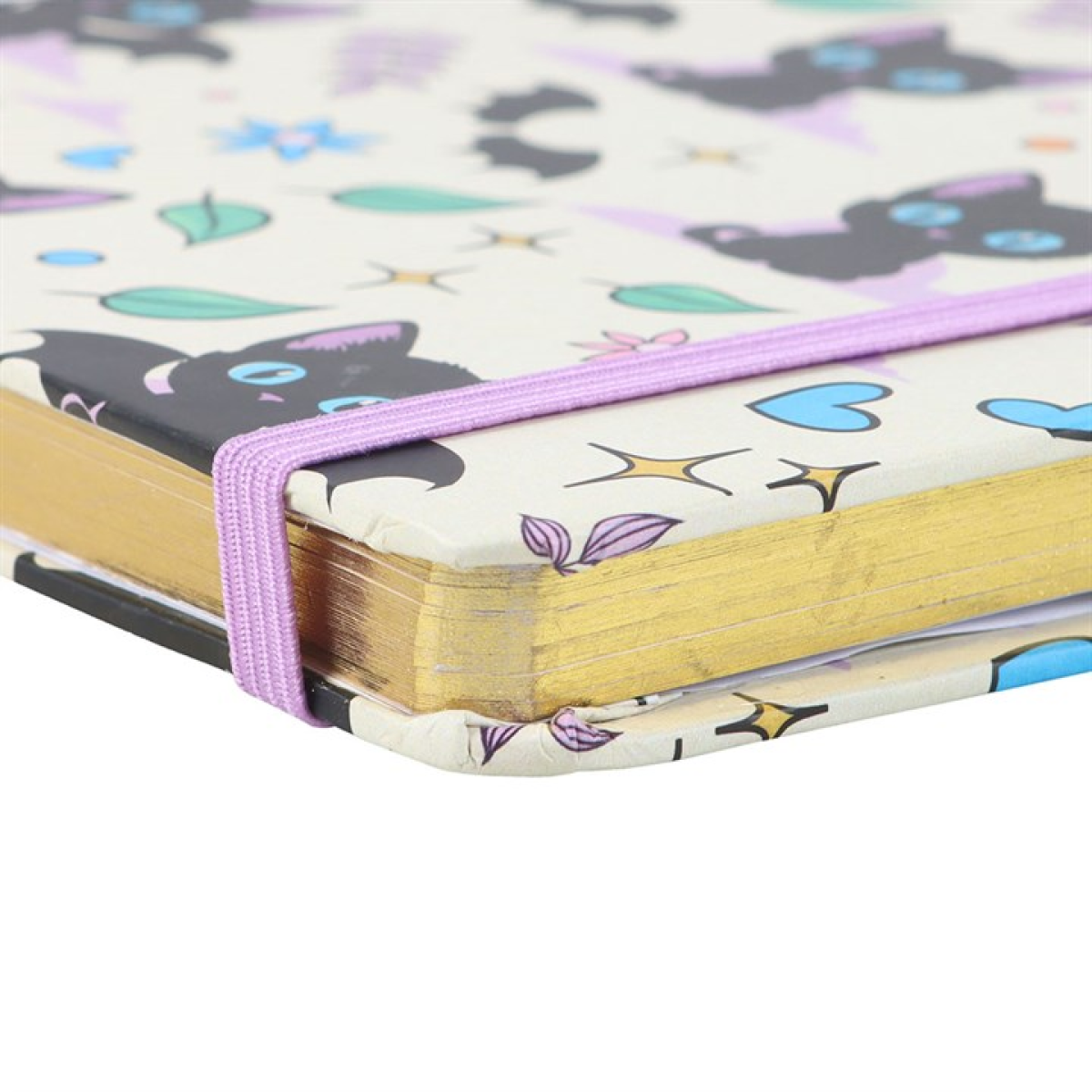Cute and Creepy Print A5 Notebook with Amethyst Pen 21cm