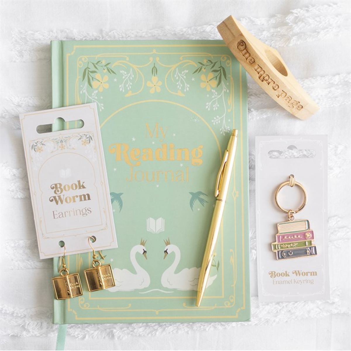 Book Worm Earrings 4.5cm