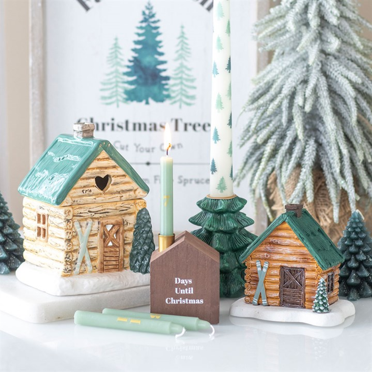 Cabin Ski Chalet Oil Burner 14cm