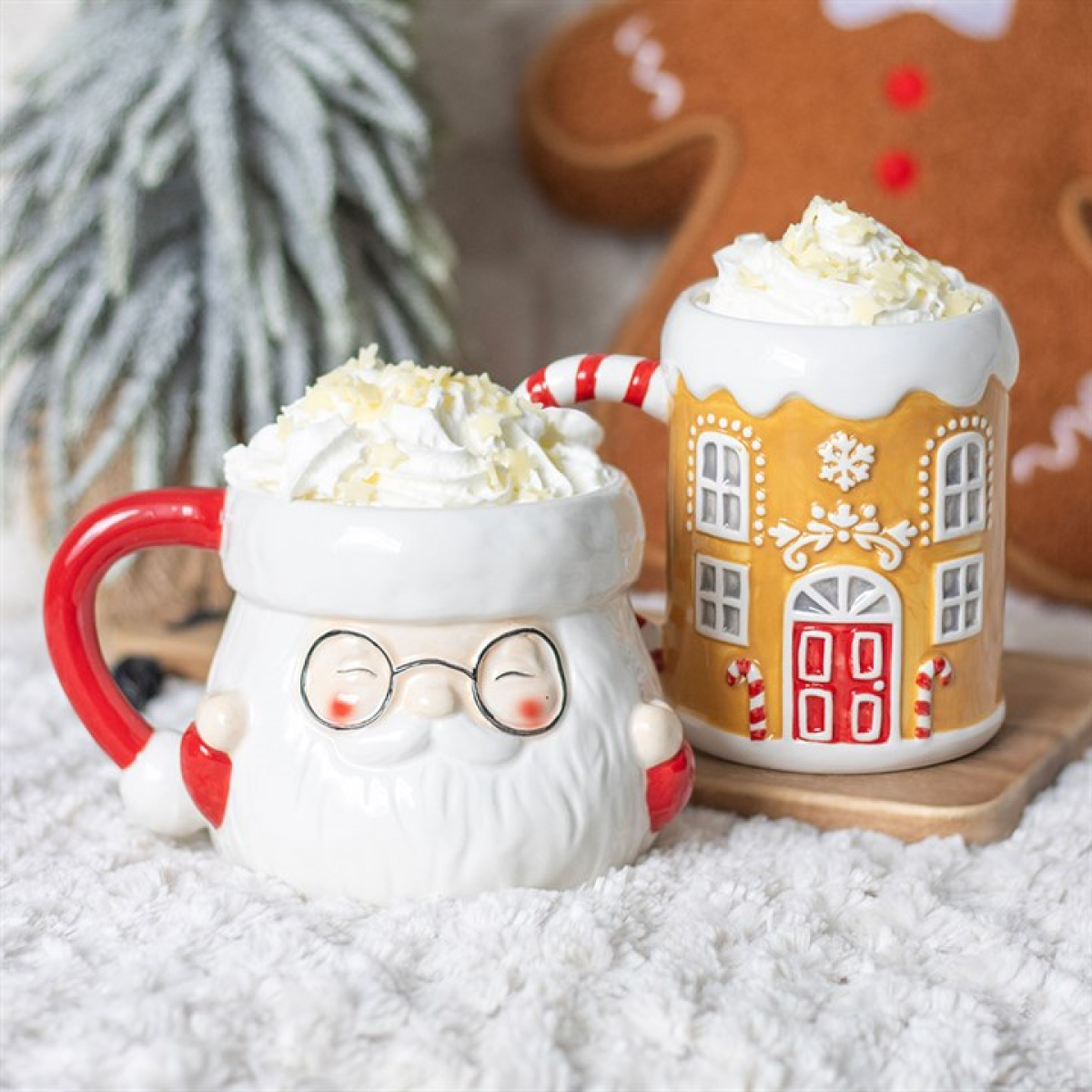 Candy Cane Gingerbread House Mug 11cm