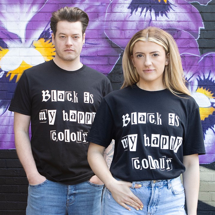 Black is My Happy Colour Unisex T-shirt Size XXL