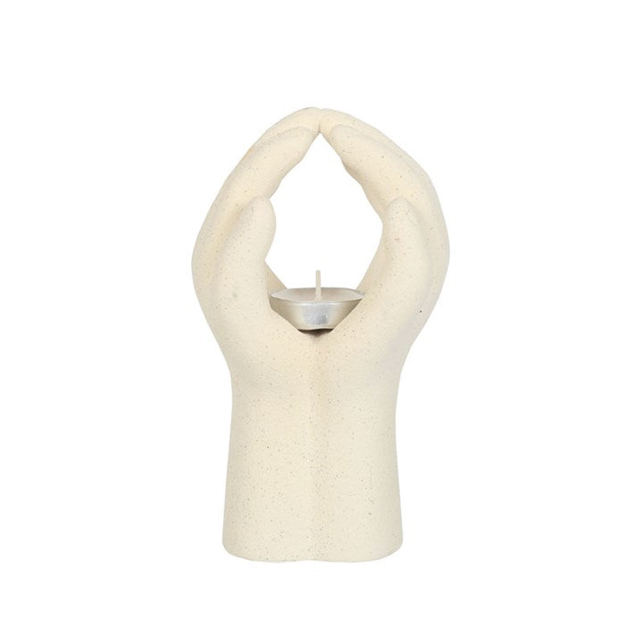 Praying Hands Tealight Holder 18.5cm