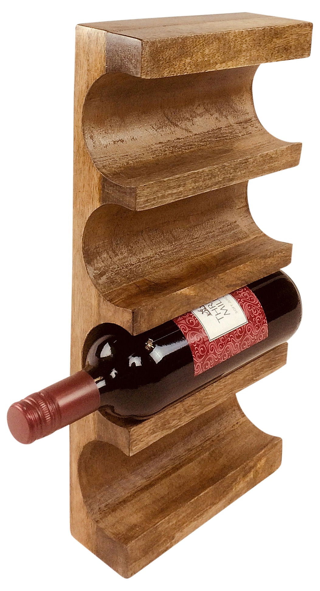 Wall Mounted Wooden Wine Rack